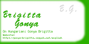 brigitta gonya business card
